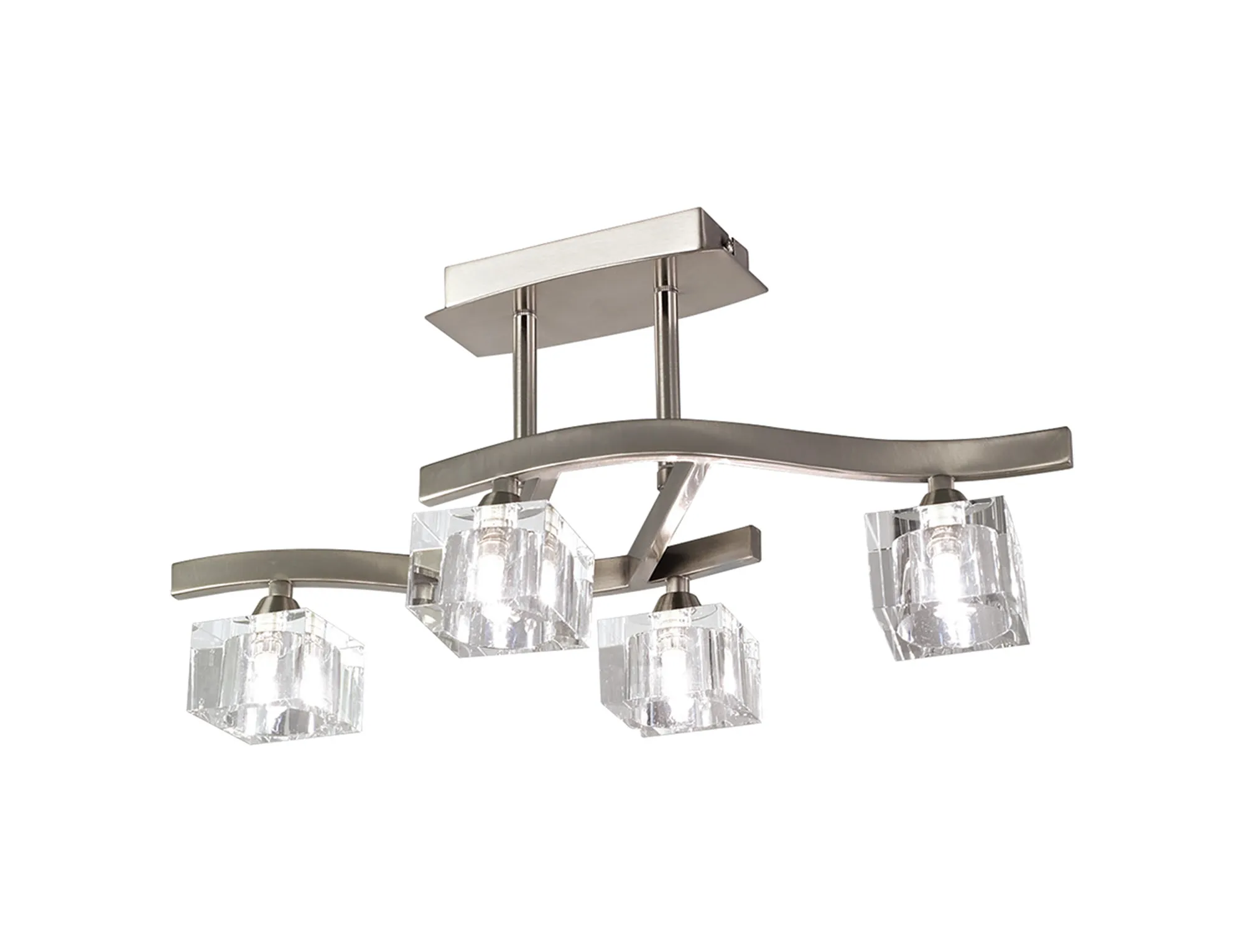 M0967SN  Cuadrax SN Semi Flush 4 Light SN (0004049)